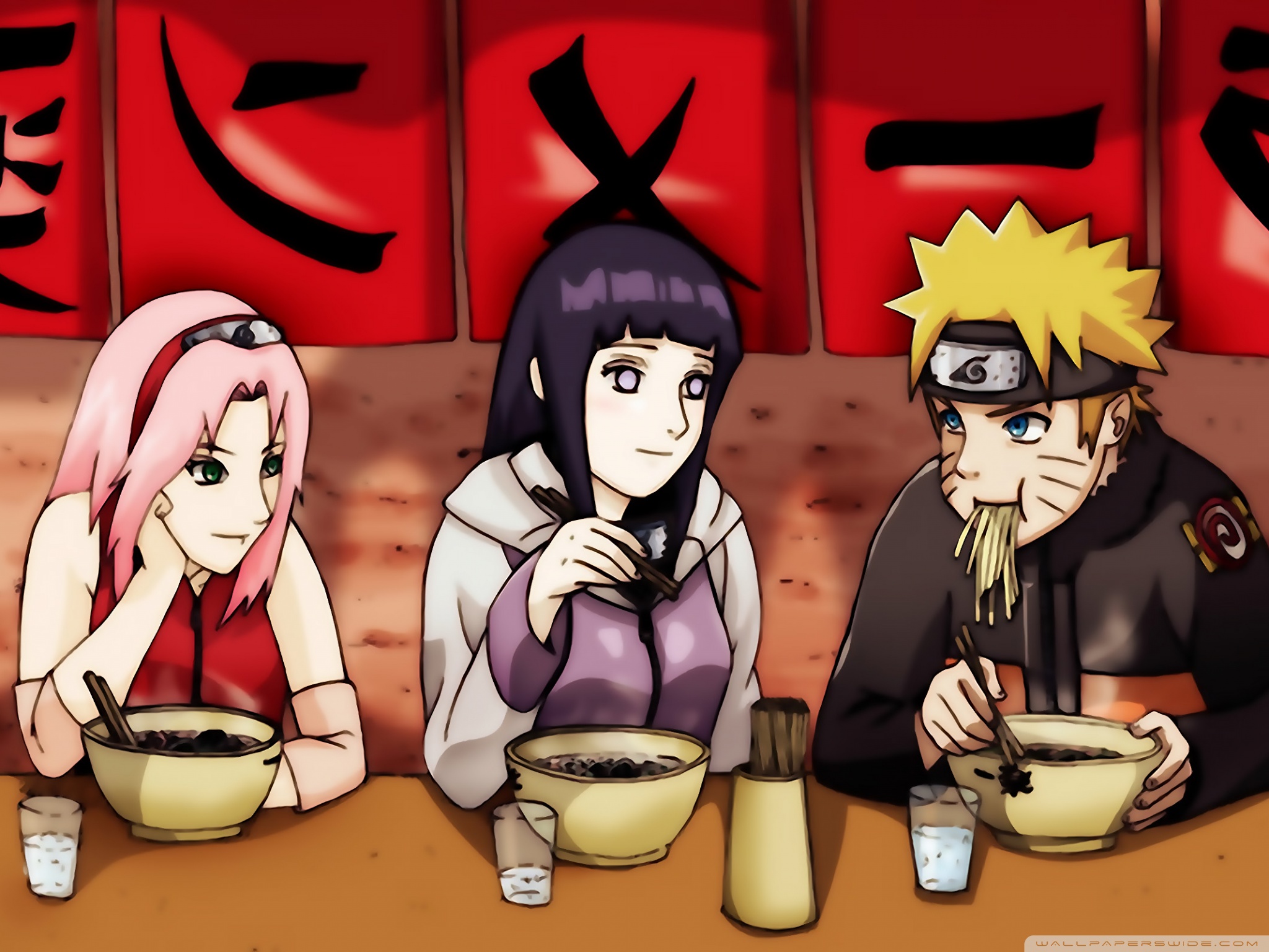 Standard - Hinata And Sakura Love Naruto , HD Wallpaper & Backgrounds