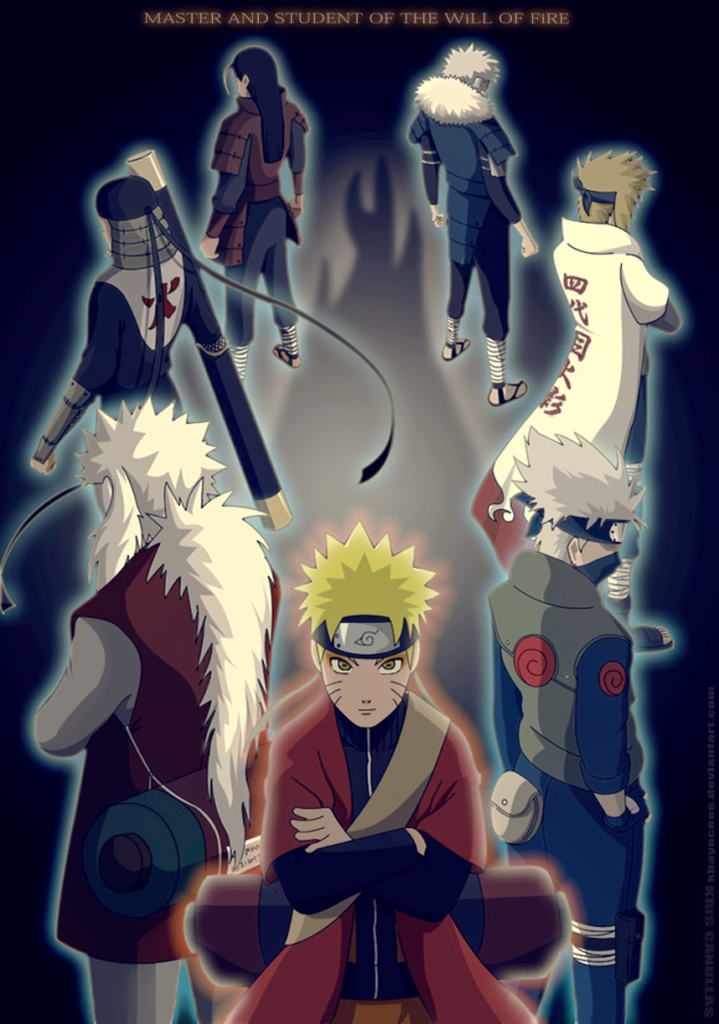 Anime, Naruto, Sarutobi Hiruzen, Uzumaki Naruto, Senju - Naruto Jiraiya Minato , HD Wallpaper & Backgrounds