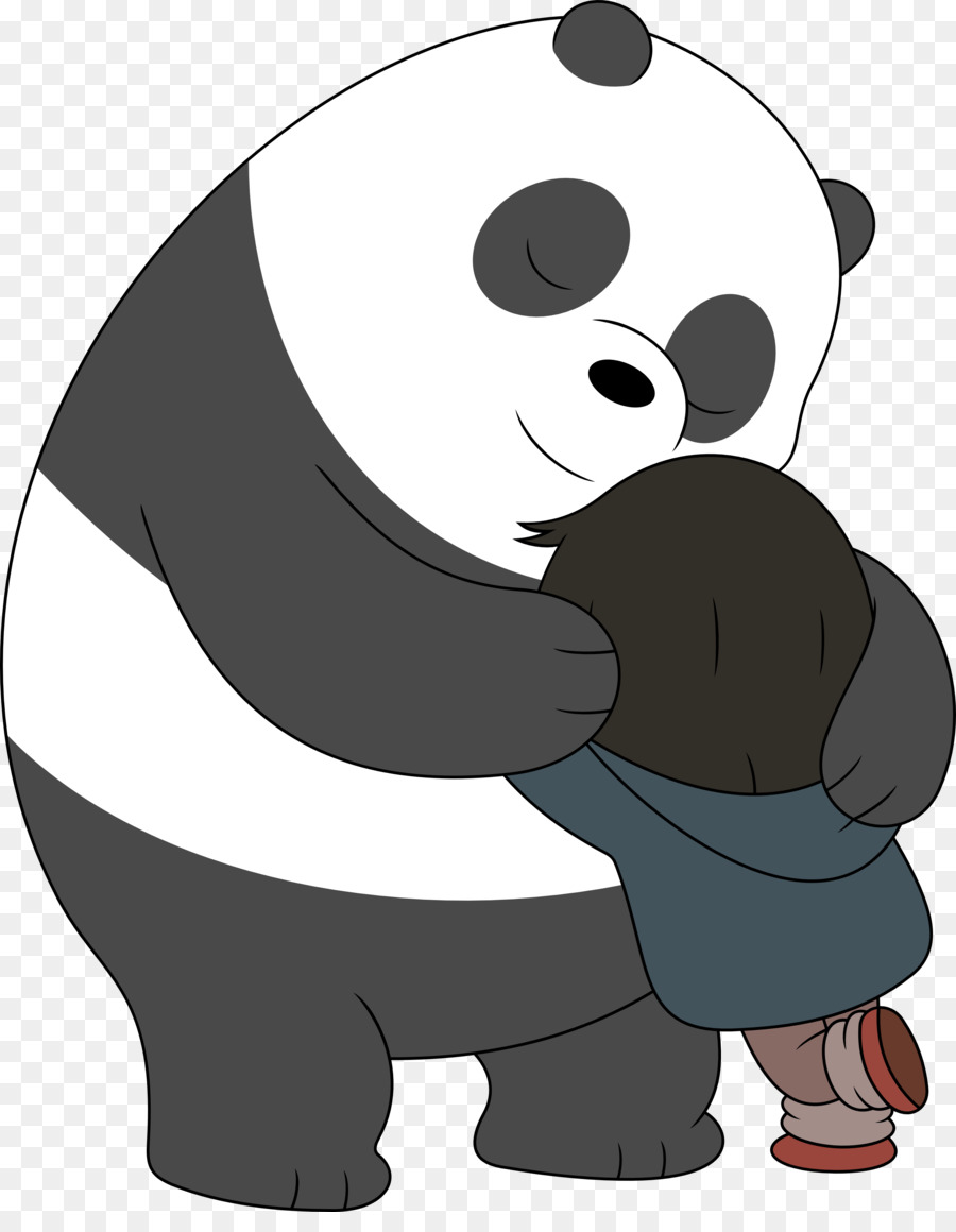 Giant Panda, Bear, Desktop Wallpaper, Human Behavior, - We Bare Bears Hug , HD Wallpaper & Backgrounds