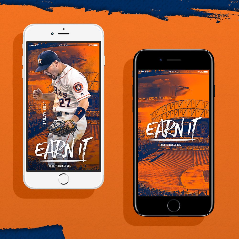 Houston Astros On Twitter - Astros Screensavers For Iphone , HD Wallpaper & Backgrounds