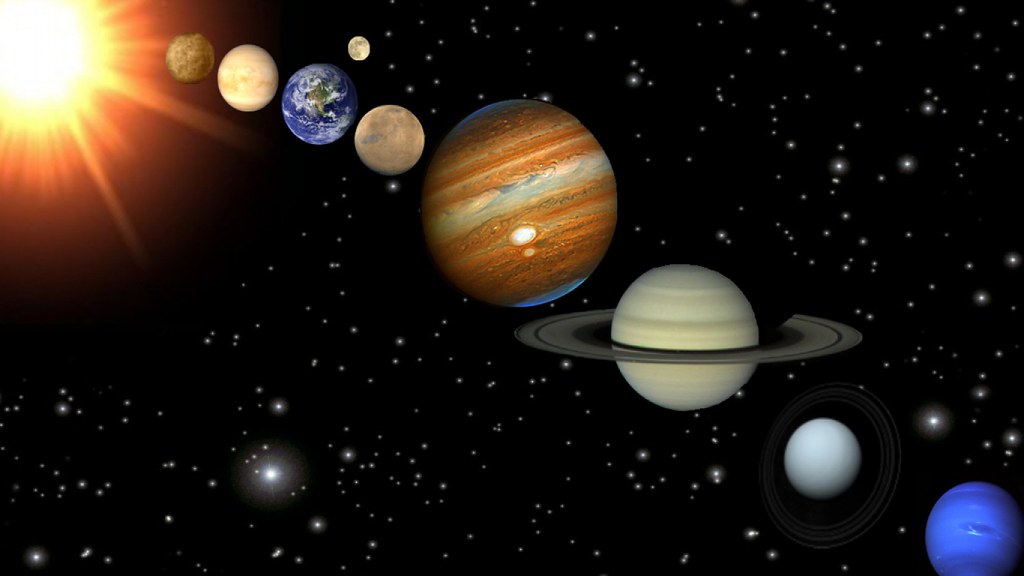 1138951 Solar System Hd Wallpaper - Solar System Sun Earth Moon , HD Wallpaper & Backgrounds