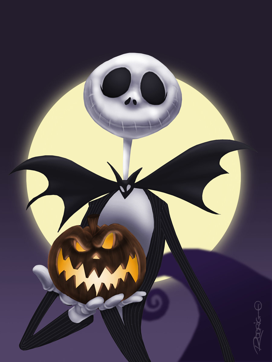 Jack Skellington Wallpapers - Happy Halloween Jack Skellington , HD Wallpaper & Backgrounds