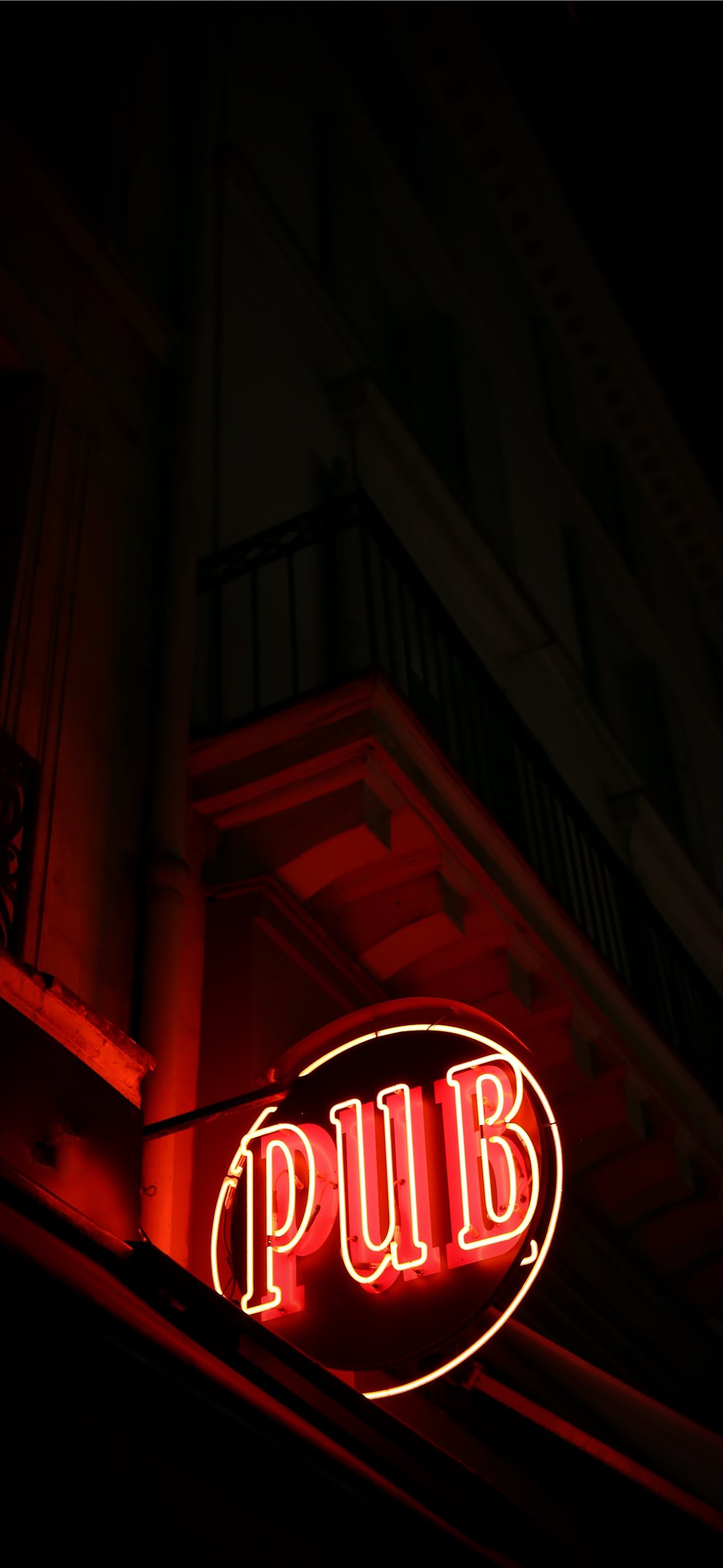Last Pub In Paris Iphone X Wallpaper - Neon Sign , HD Wallpaper & Backgrounds