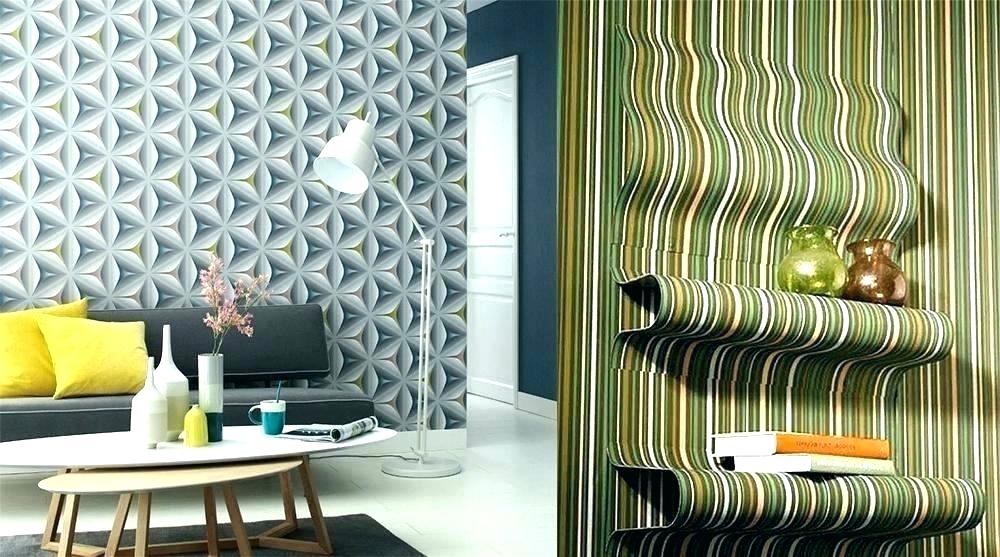 Wallpaper Trends Home Interiors Catalog - Geometric Wallpaper In Bedroom , HD Wallpaper & Backgrounds