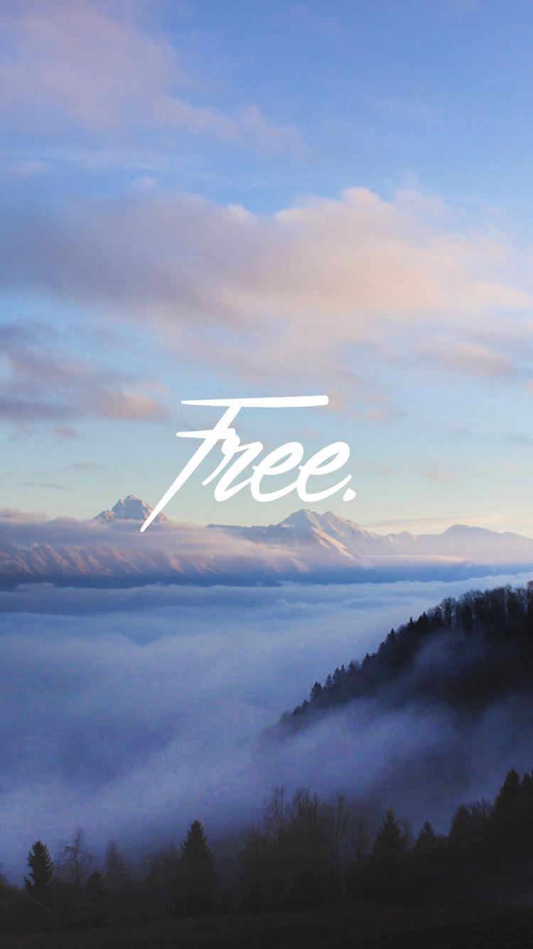 Forest Mist Sky Free Iphone 6 Wallpaper - Nature Quotes For Iphone , HD Wallpaper & Backgrounds