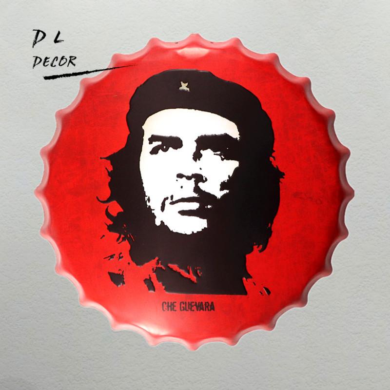 Tin Sign Che Guevara Vintage Metal Tin Painting Beer - Che Guevara , HD Wallpaper & Backgrounds