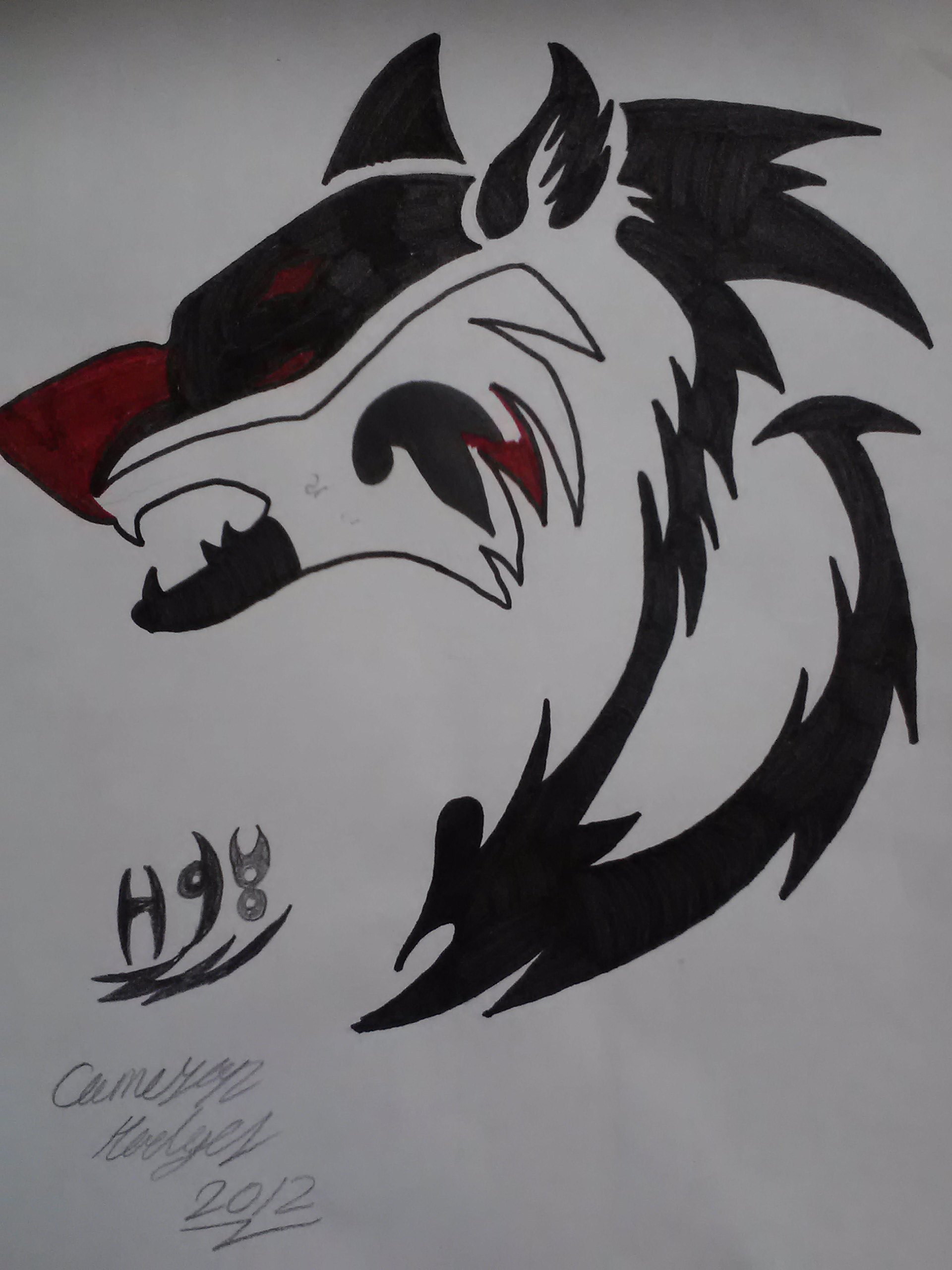 80 Awesome Wolf Tattoo Wallpaper In Trending - Illustration , HD Wallpaper & Backgrounds