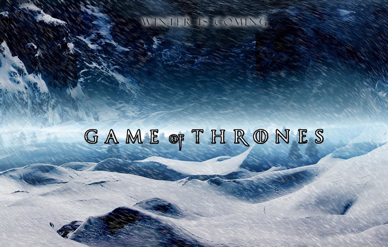 Photo Wallpaper Poster, Game Of Thrones, Game Of Thrones, - Got Winter Is Here , HD Wallpaper & Backgrounds