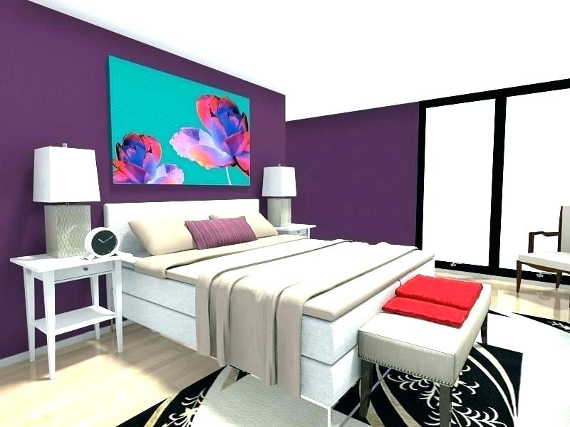 Dark Purple Wallpaper For Bedrooms Retro Styling And - Bedroom , HD Wallpaper & Backgrounds