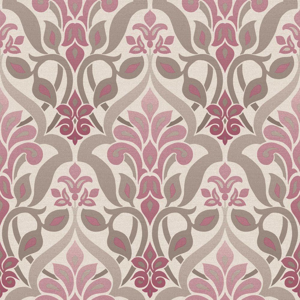 Fusion Purple Ombre Damask Wallpaper Sample - Simple Space Ii 33 X 205 Fusion Ombre Wallpaper Roll , HD Wallpaper & Backgrounds