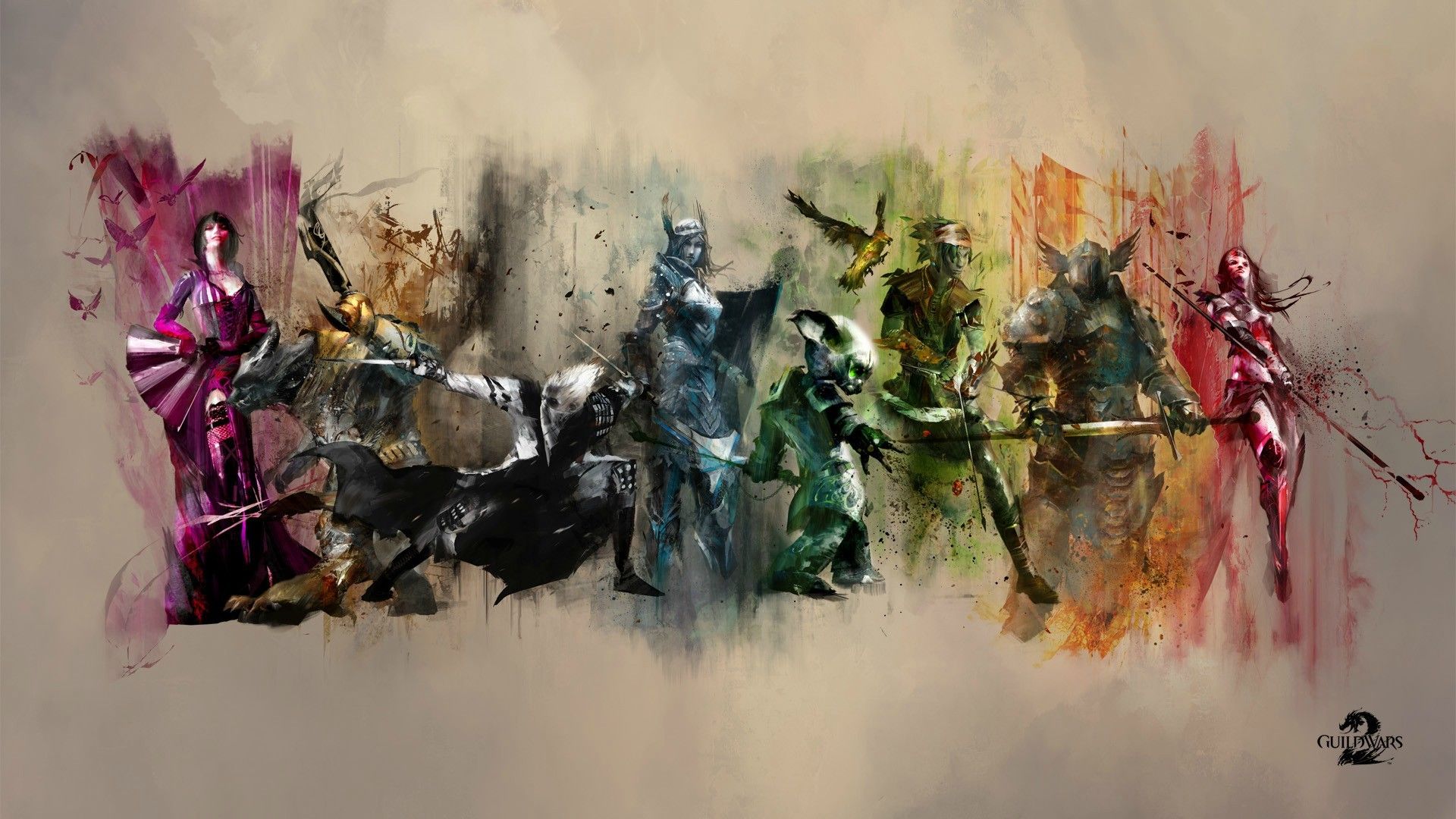 Guild Wars 2 Wallpapers Hd 5 1080p » Game By Night - Guild Wars 2 , HD Wallpaper & Backgrounds
