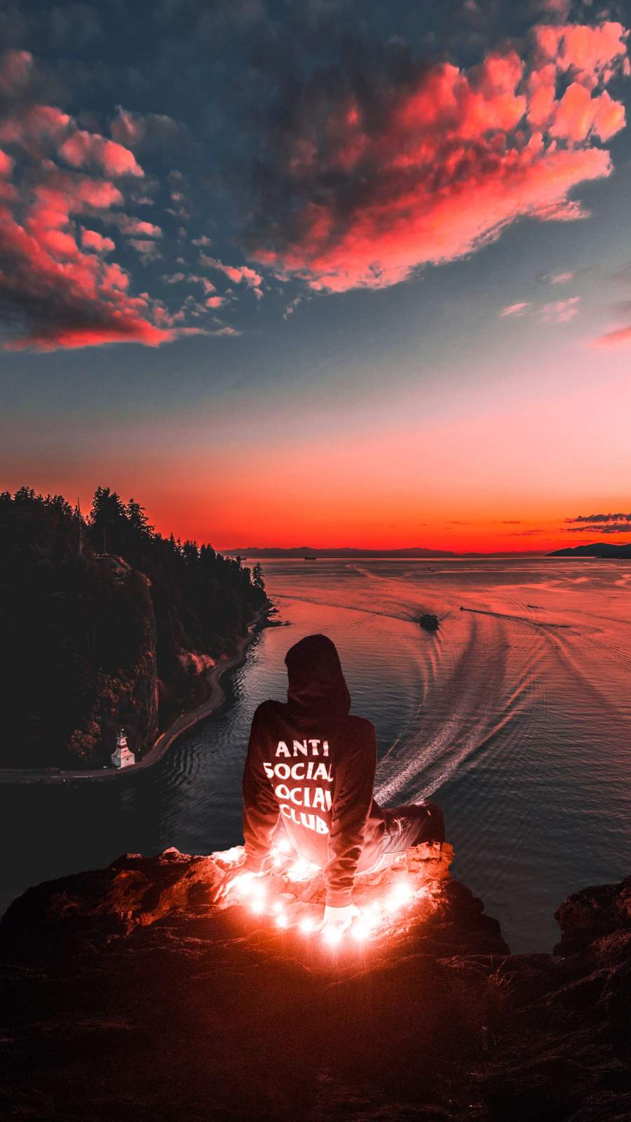 Anti Social Club Sunset Iphone Wallpaper - Sunset Phone Wallpaper 4k , HD Wallpaper & Backgrounds