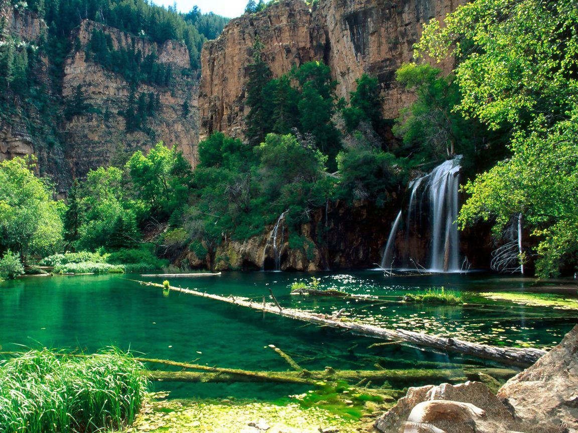 Beautiful Nature Wallpaper Free Download - Hanging Lake , HD Wallpaper & Backgrounds