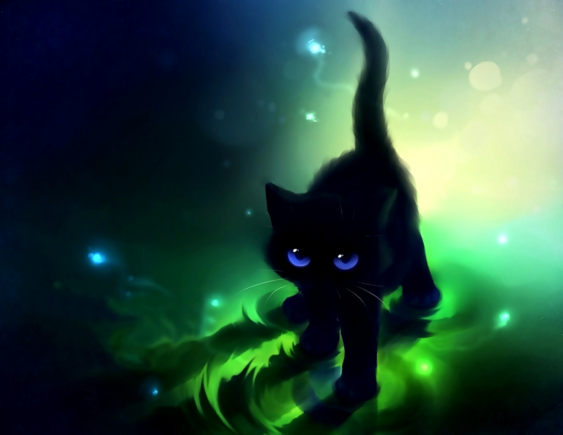 Warrior Cats Wallpaper - Cute Black Cat Drawing , HD Wallpaper & Backgrounds