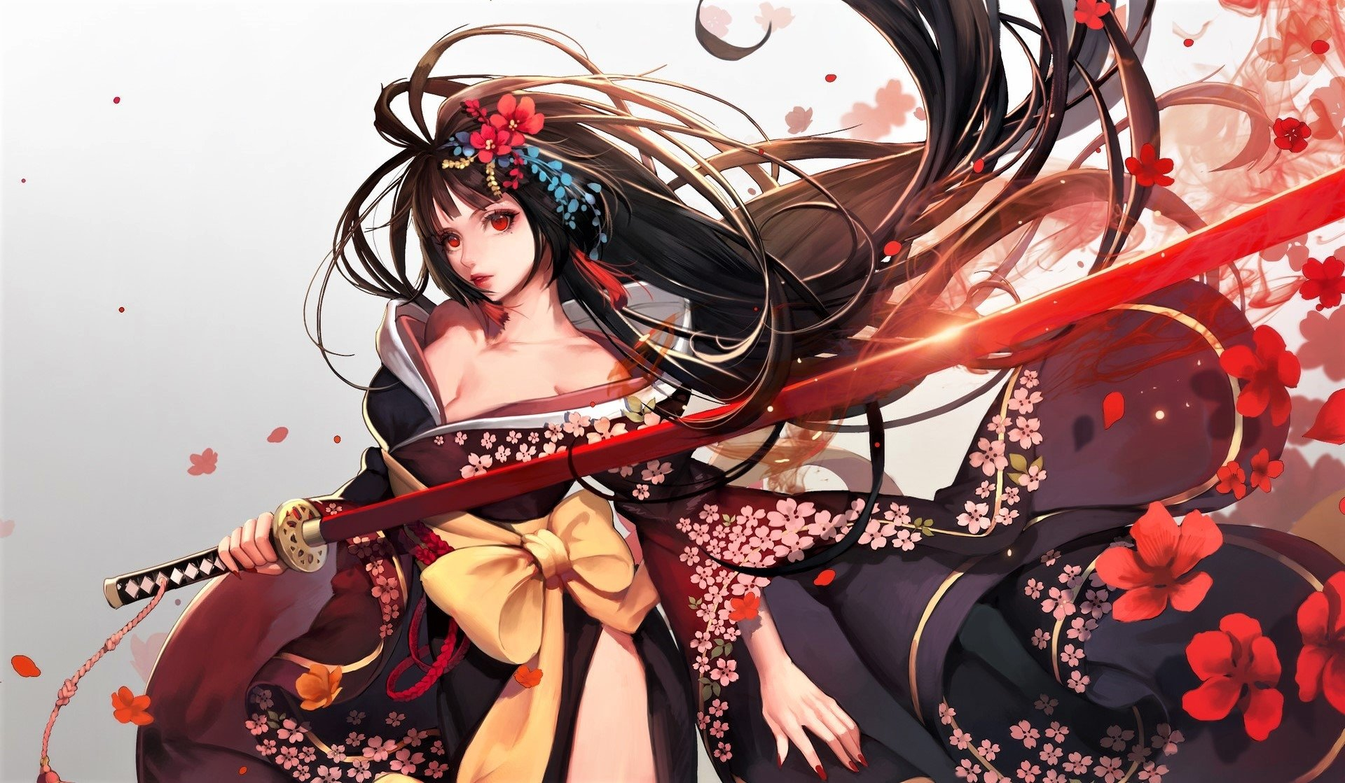 Anime Girl Warrior Wallpaper Hd , HD Wallpaper & Backgrounds