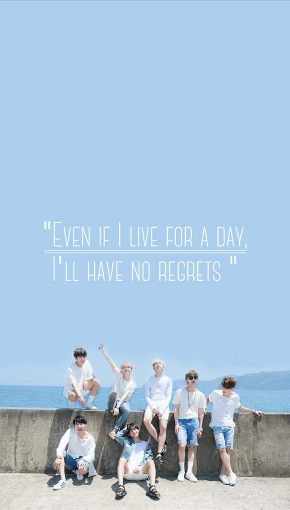Even If I Live For A Day, I'll Have No Regrets - 2018 Summer Package Bts , HD Wallpaper & Backgrounds