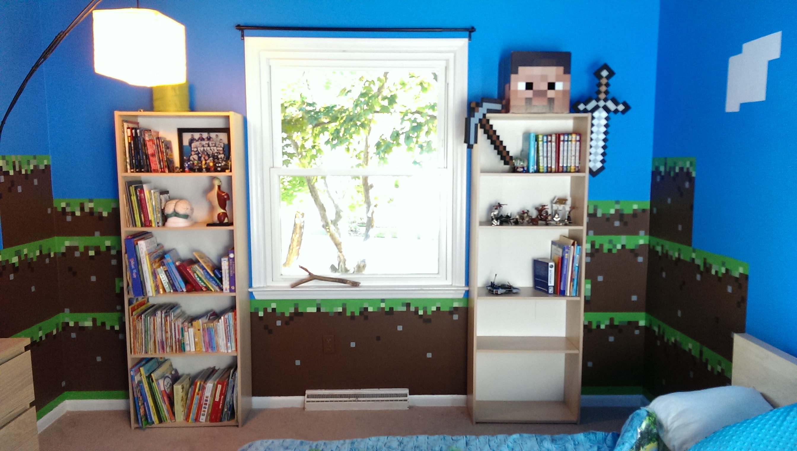 Imag2945 - Real Life Minecraft Bedroom , HD Wallpaper & Backgrounds