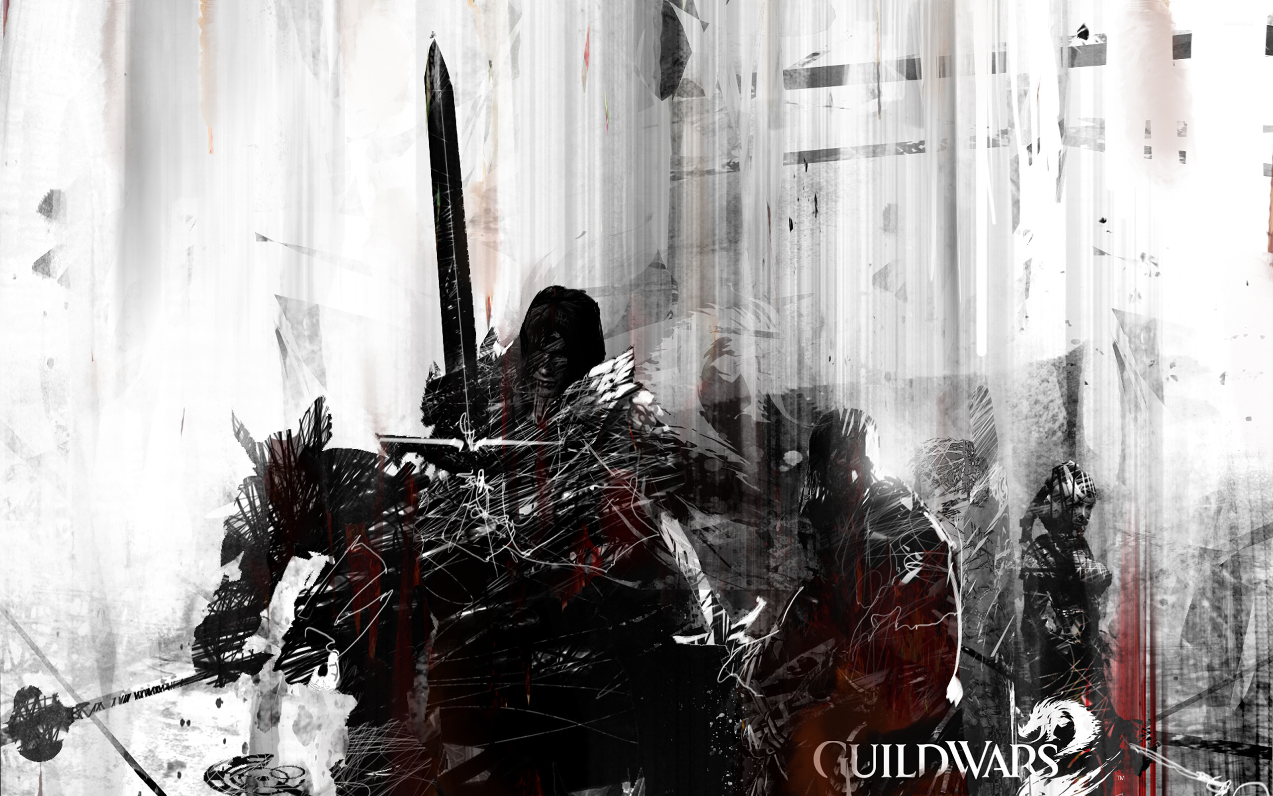 Guild Wars 2 [18] Wallpaper - Guild Wars 2 Cover Art , HD Wallpaper & Backgrounds