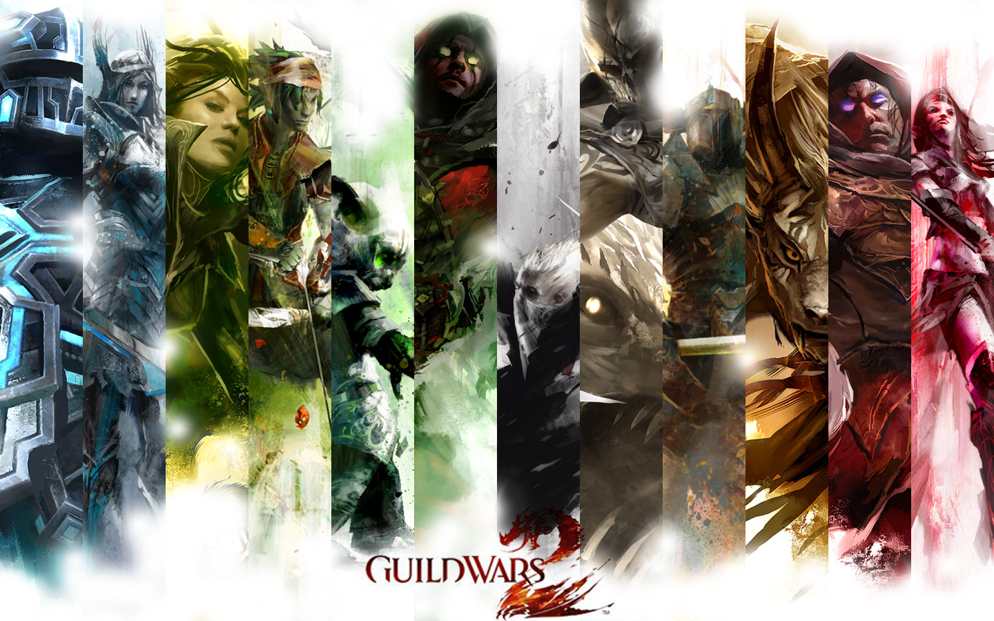 Guild Wars 2 Classes Wallpaper - Guild Wars 2 Professions , HD Wallpaper & Backgrounds