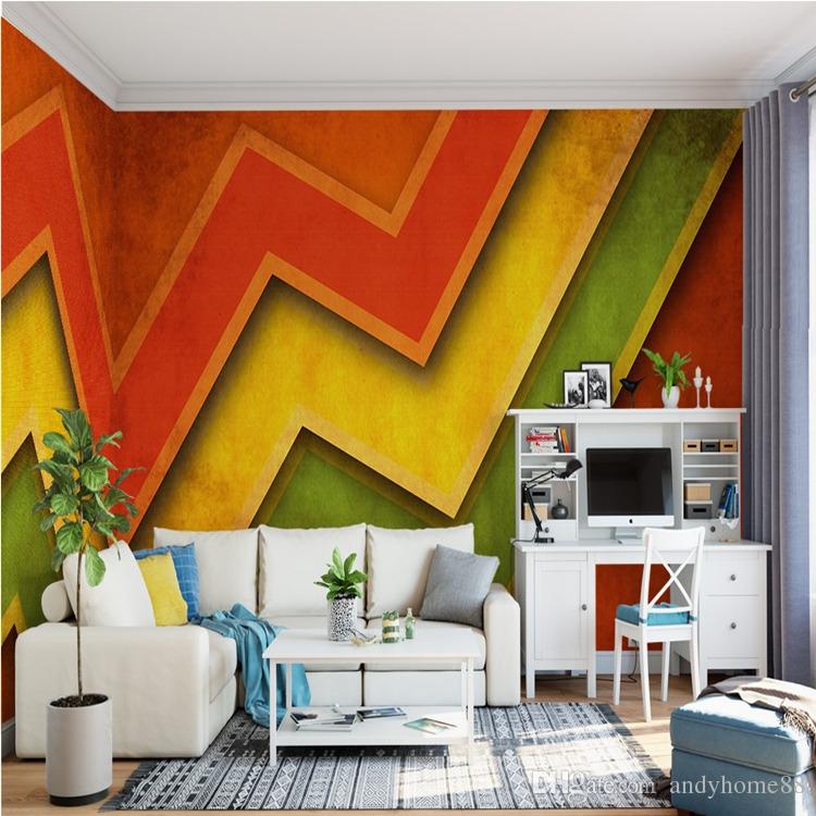 Simple Modern Geometric Wallpaper 3d Stereo Wallpaper - Grunge , HD Wallpaper & Backgrounds
