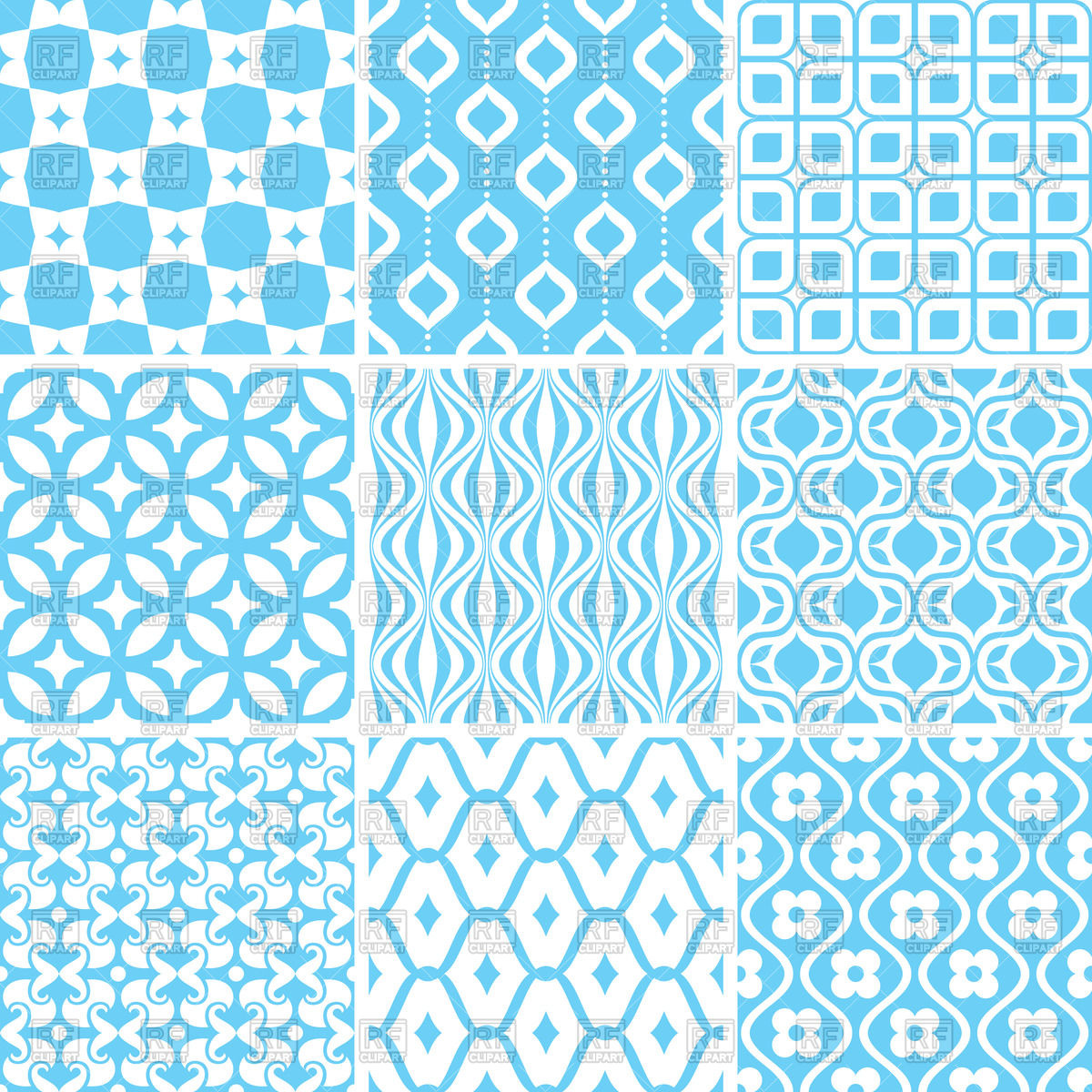 Seamless Blue Wallpaper With Geometric Patterns Vector - Abstract Geometric Pattern Download , HD Wallpaper & Backgrounds