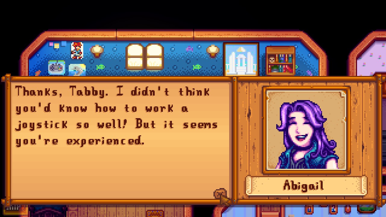 Stardew Valley Images Stardew Valley Year 1 Hd Wallpaper - Stardew Valley Abigail Text , HD Wallpaper & Backgrounds