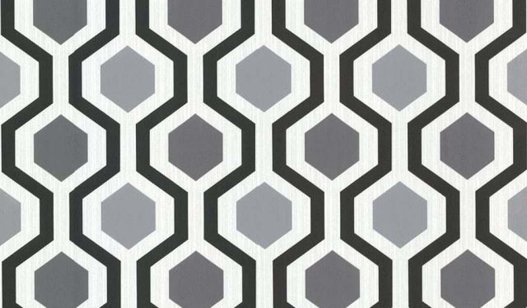 Download By Size - 347-20133 Marina Modern Geometric Black And White Trellis , HD Wallpaper & Backgrounds