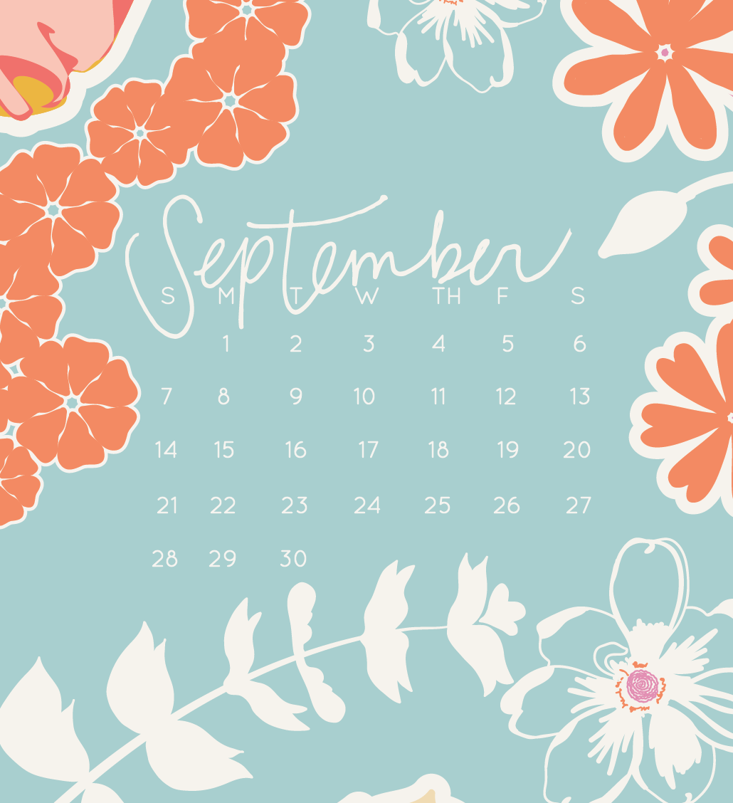 Setpember Desktop Backgrounds By Bonnie Christine - Floral Design , HD Wallpaper & Backgrounds