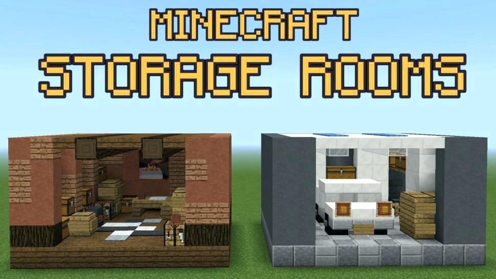 Minecraft Bedroom Design Bedrooms Storage Room Ideas - Modern Storage Room Minecraft , HD Wallpaper & Backgrounds