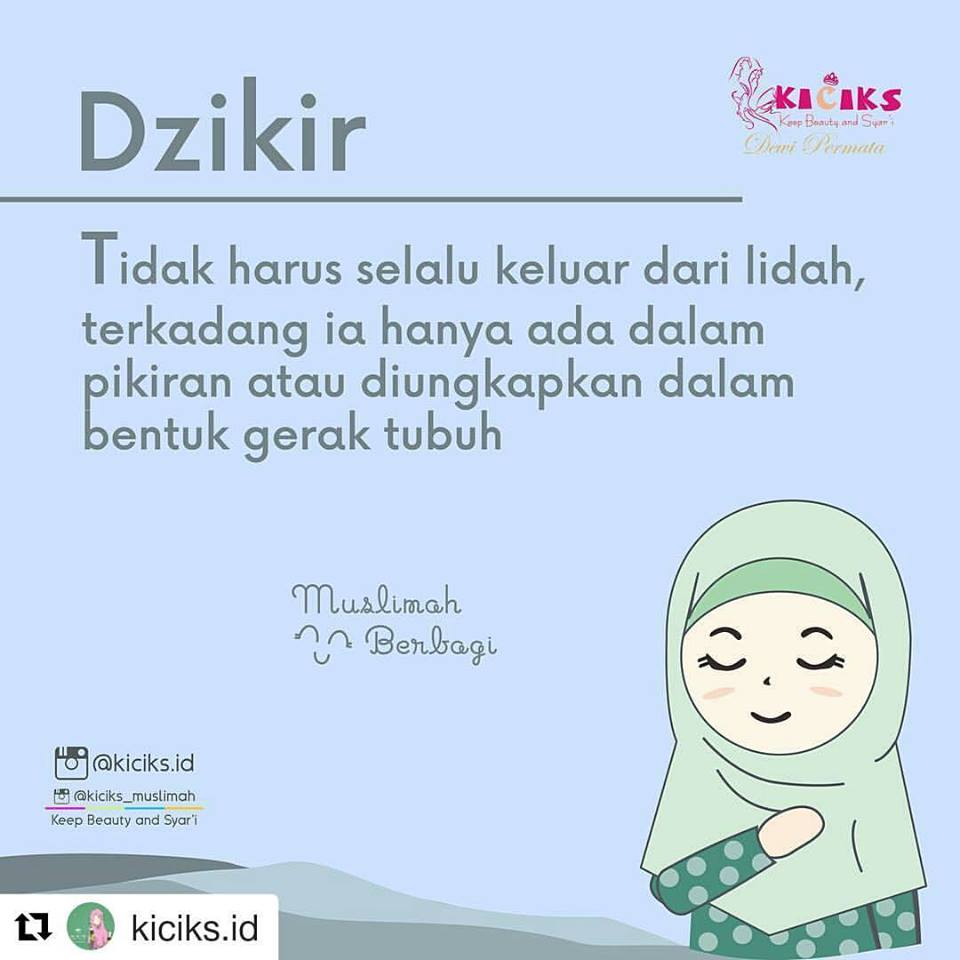  Gambar  Kartun Muslimah Dengan Kata Kata Islami Top 