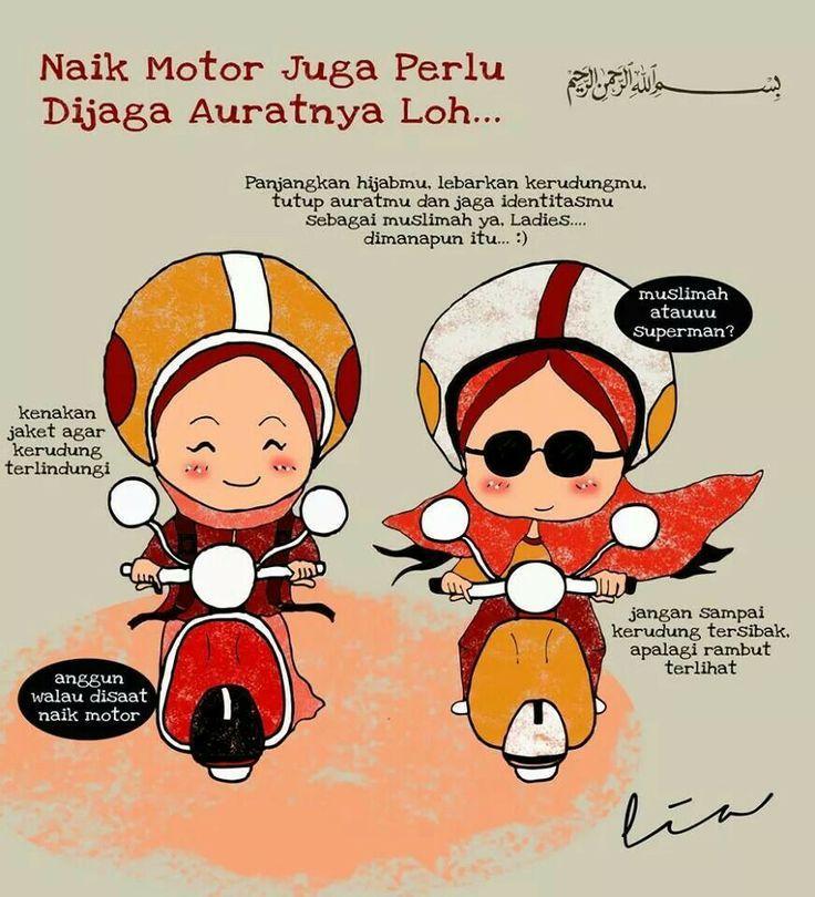 Paling Bagus 16 Gambar Kartun  Naik Motor  Richa Gambar