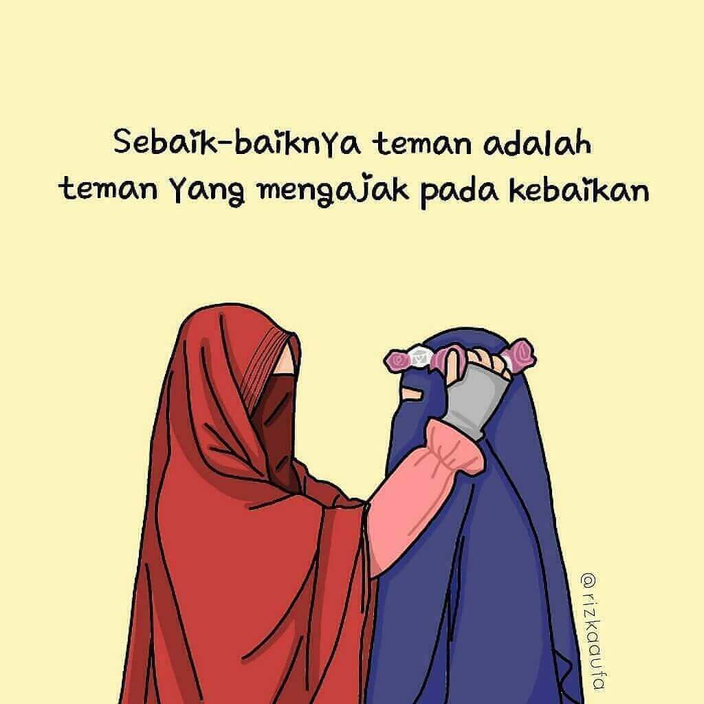 Kartun Muslim Bercadarfriskart Kartun Muslim Berhijab - Sahabat Muslimah , HD Wallpaper & Backgrounds