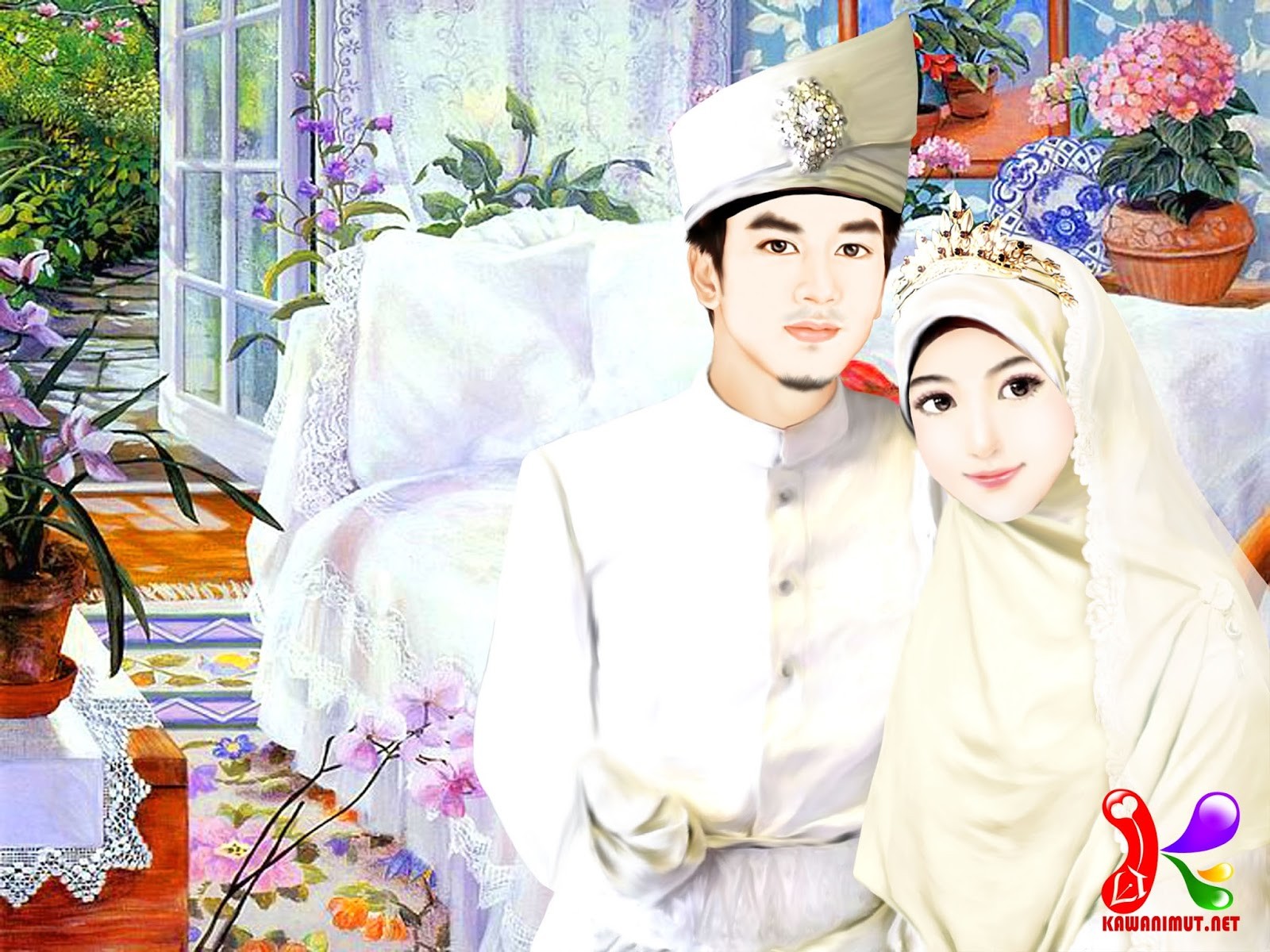 Foto Pernikahan Wanita Berhijab New Gambar Kartun Muslimah - Susan Rios , HD Wallpaper & Backgrounds