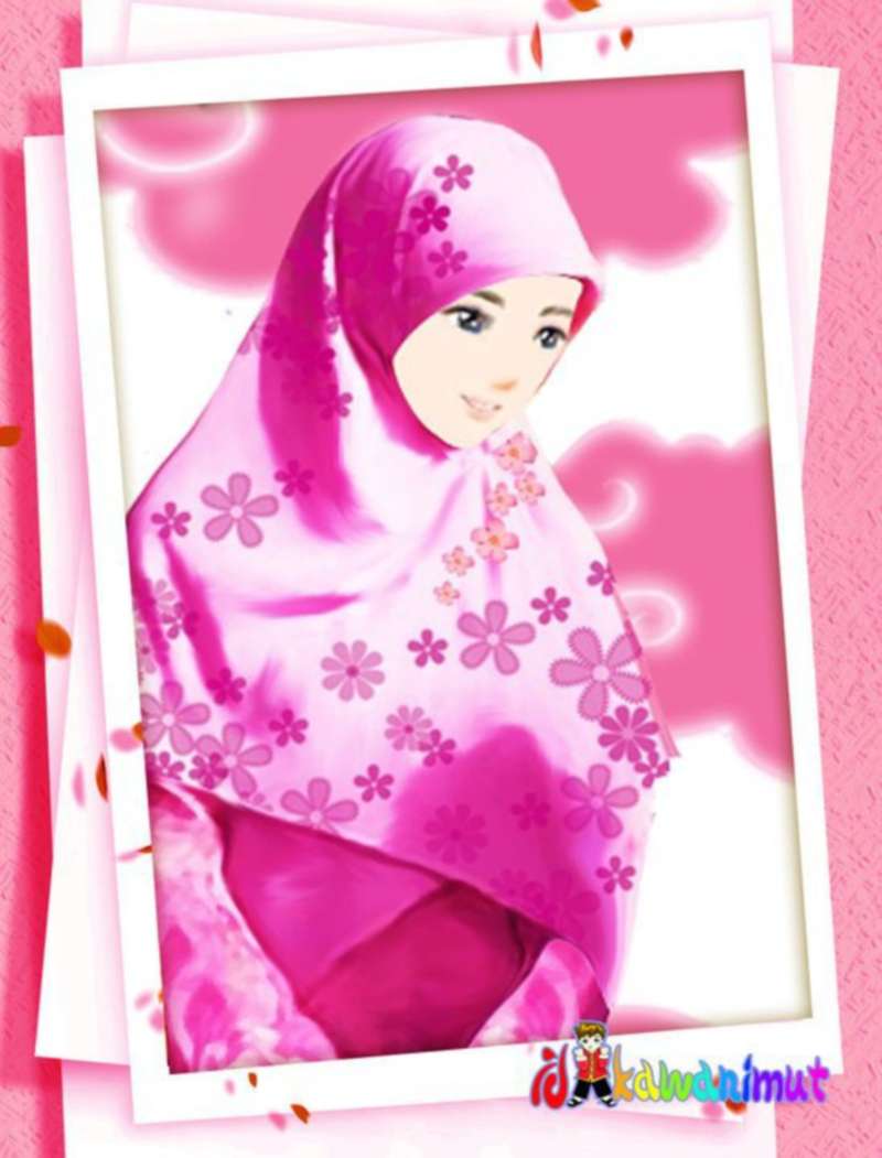 30 Ide Kartun Muslimah  Cantik Berjilbab Marie Charlot