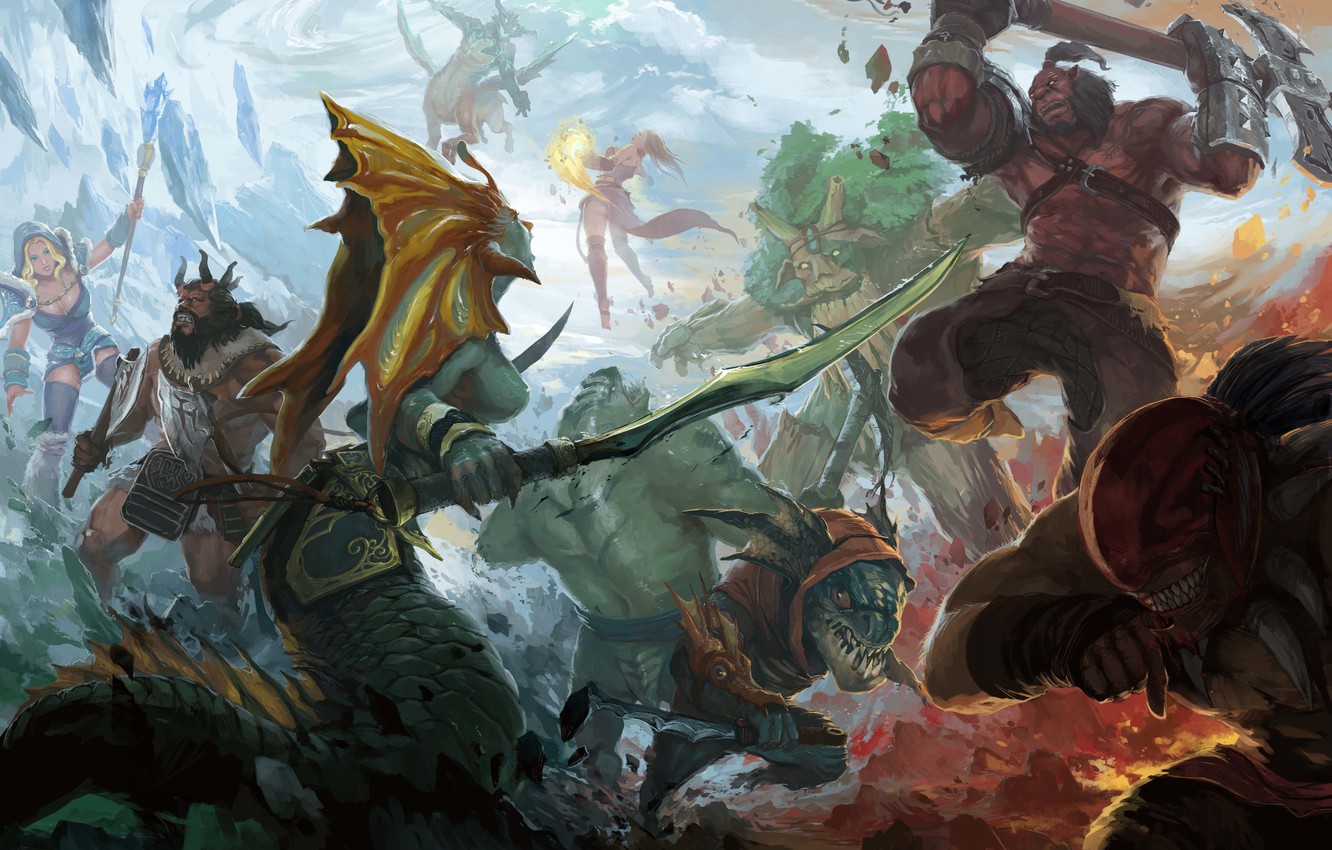 1280 X - Fan Art Dota 1 , HD Wallpaper & Backgrounds