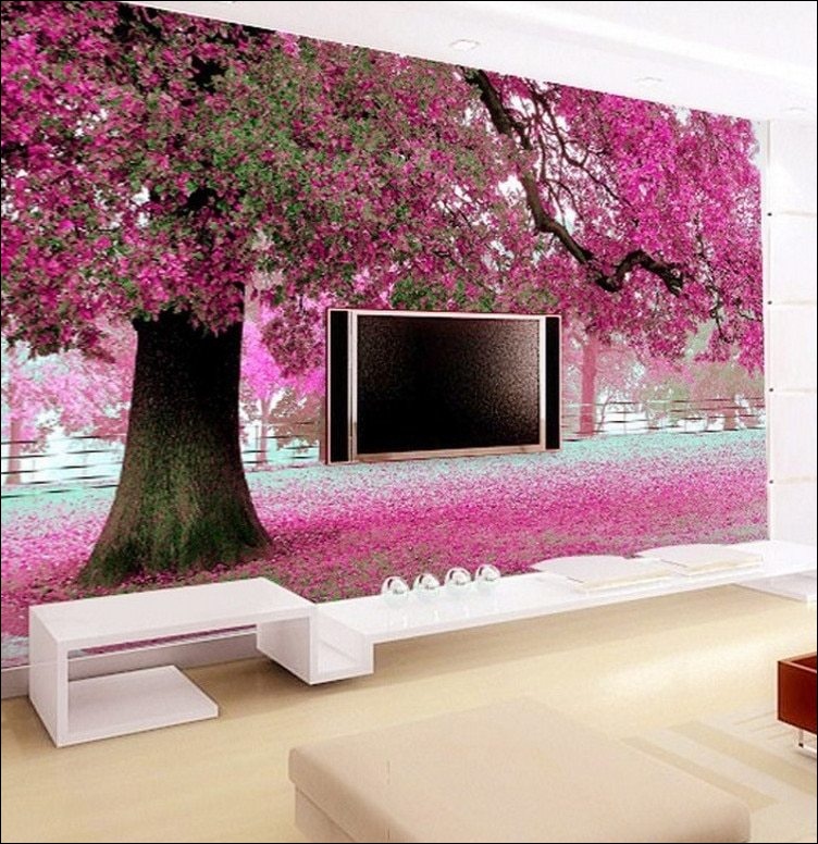 Wallpaper Mekanik Romantis Fresh Â'¥beibehang Definisi - Wall Stencils Uk Cherry Blossom , HD Wallpaper & Backgrounds
