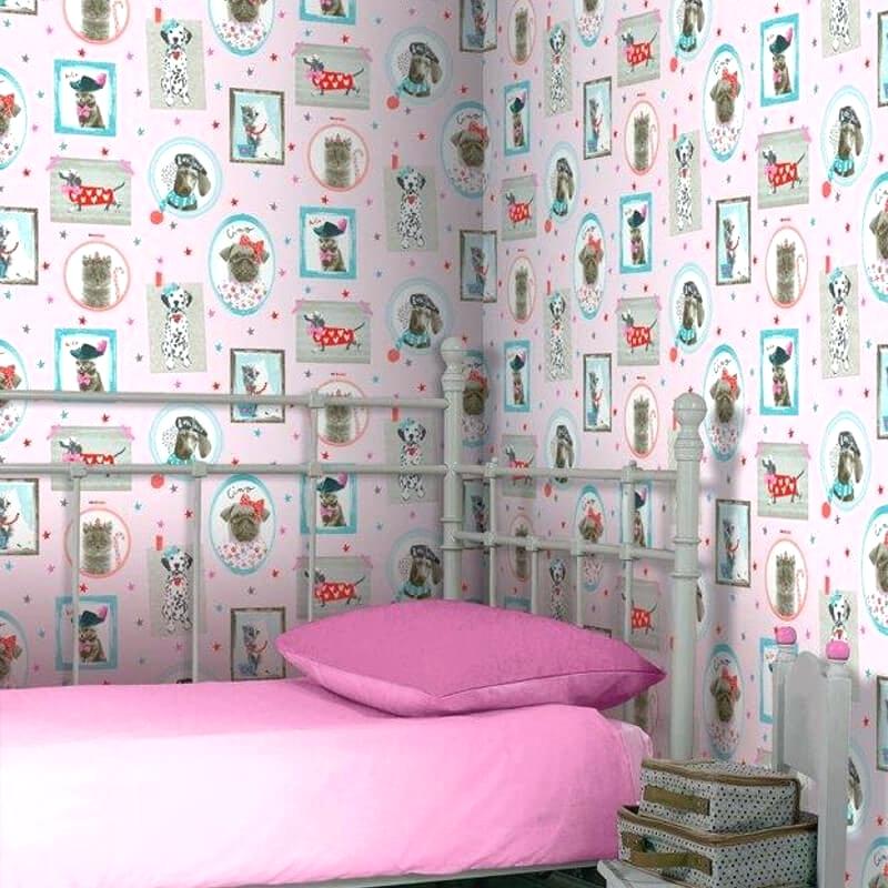 Girls Bedroom Wallpaper Girls Pink Bedroom Wallpaper - Imagine Fun 668401 , HD Wallpaper & Backgrounds