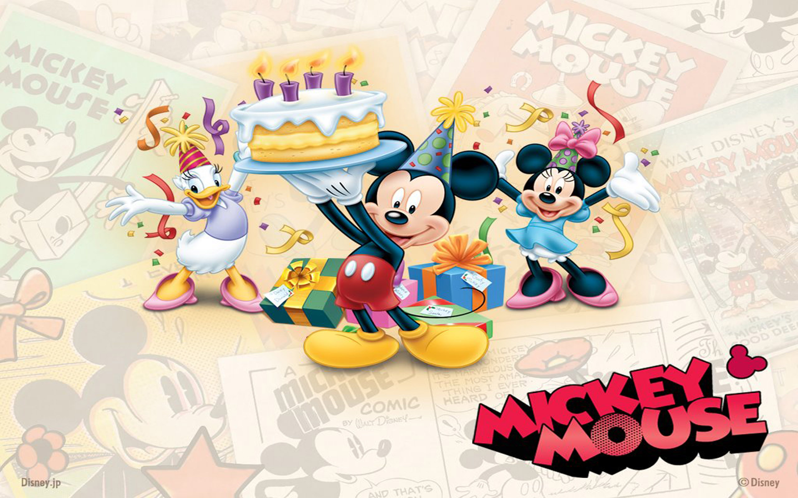 Mickey Mouse Birthday Background , HD Wallpaper & Backgrounds