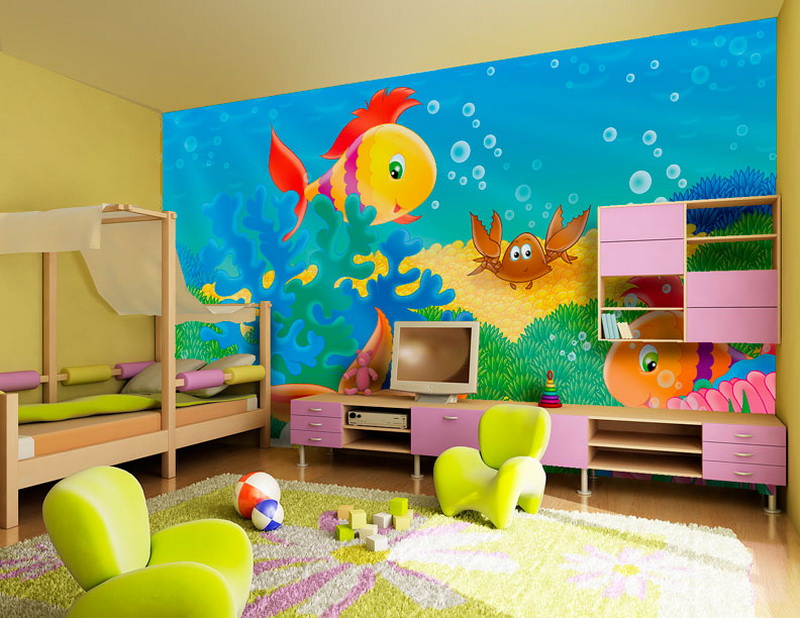 Kids Room Wallpaper , HD Wallpaper & Backgrounds