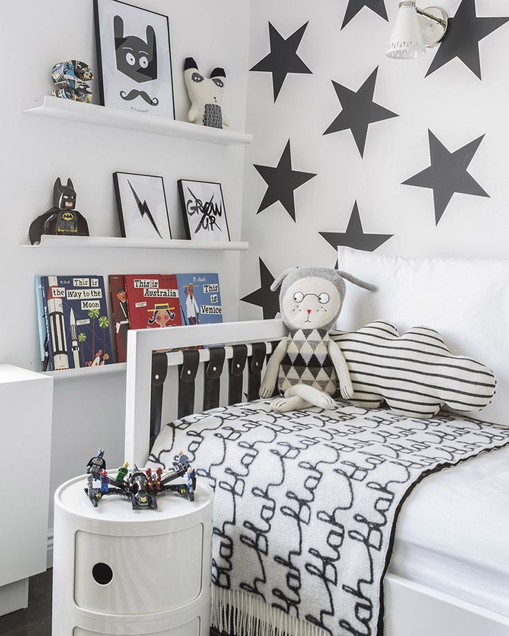 86 Best Cool Boys Rooms Images On Pinterest Child Room - Boys Black Grey And White Bedroom , HD Wallpaper & Backgrounds