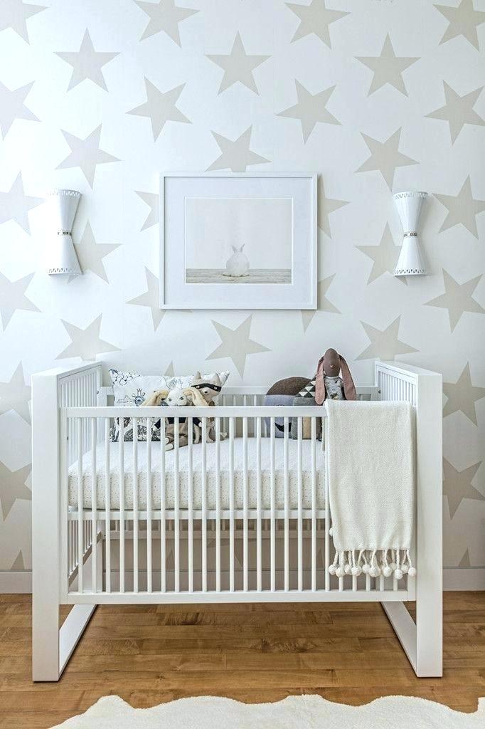 Girl Nursery Removable Wallpaper Star Theme Baby Ideas - Neutral Nursery , HD Wallpaper & Backgrounds