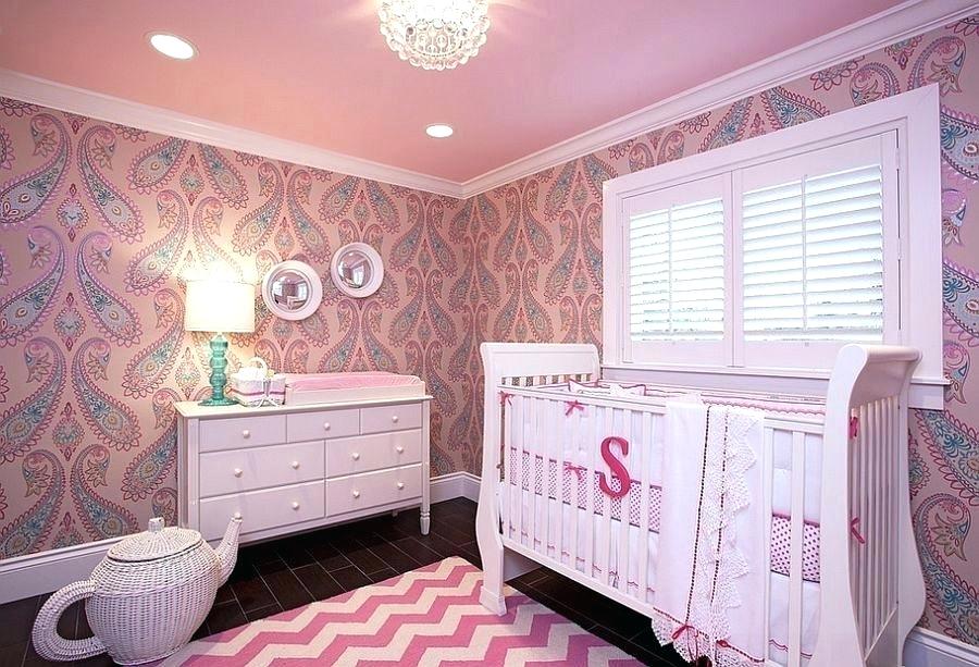 Wallpaper For Little Girl Room Wallpaper For Little - Paisley Wallpaper For Nursery , HD Wallpaper & Backgrounds