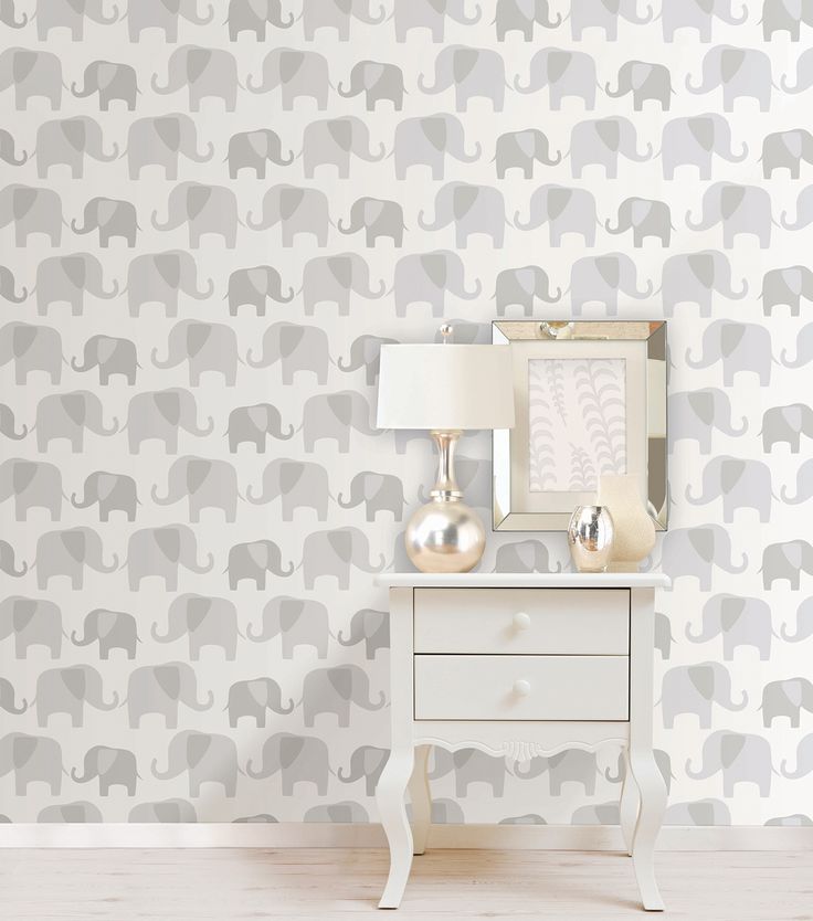 Girls Nursery Wallpaper - Grey And White Nursery Wallpaper Uk , HD Wallpaper & Backgrounds