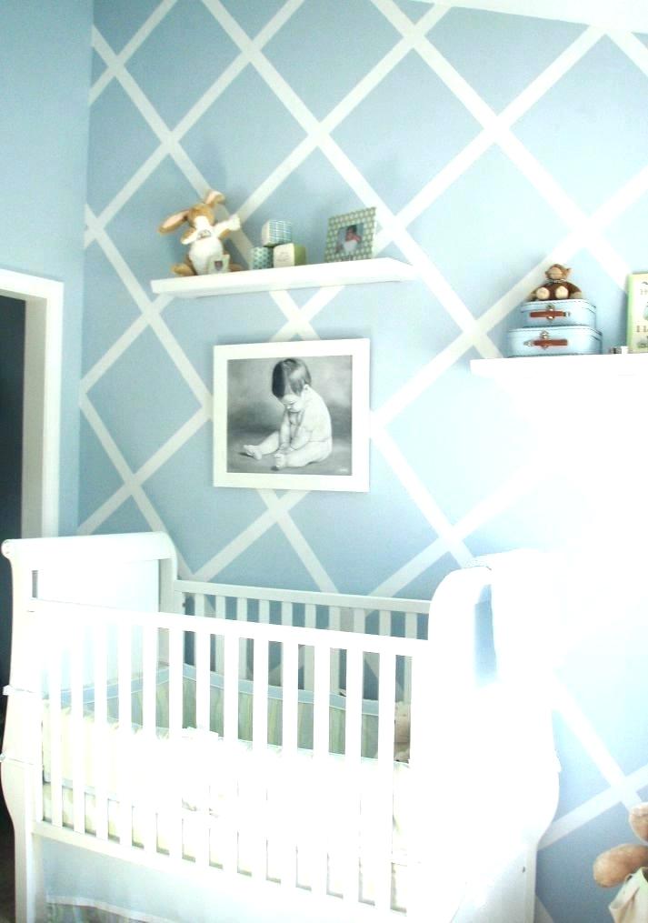 Baby Boy Nursery Wallpaper Blue And Grey Ideas Small - Baby Boy Room , HD Wallpaper & Backgrounds