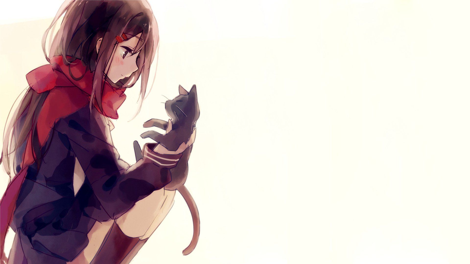 Anime Girl Wallpaper Full Hd, Beautiful Wallpaper Full - Cute Anime Cat Girl , HD Wallpaper & Backgrounds