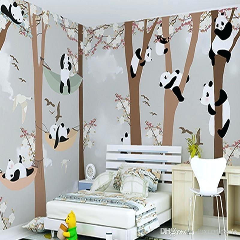 Wallpaper For Girls Room Wallpaper Baby - Panda Room Design For Girls , HD Wallpaper & Backgrounds