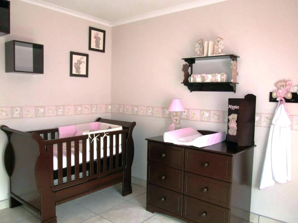 Baby - Pink Bedroom With Dark Furniture , HD Wallpaper & Backgrounds