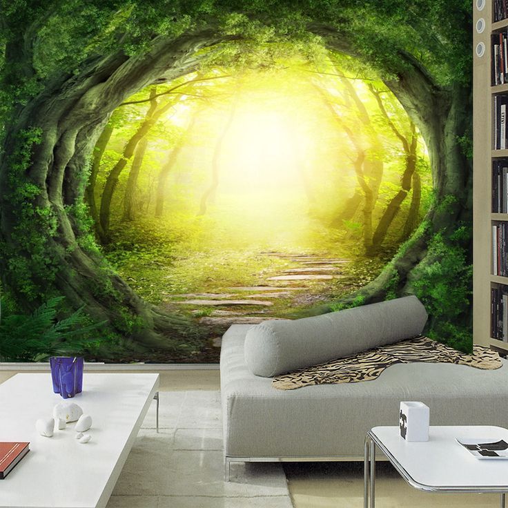 Buy 1x3m 3d Wallpaper Children's Room Backdrop Mural - Fantasy Forrast World , HD Wallpaper & Backgrounds