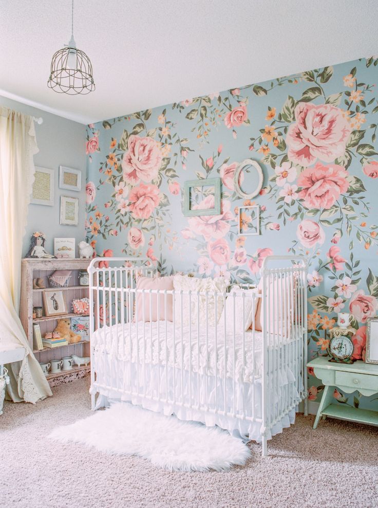 Baby Girl Nursery Wallpaper A Wallpapercom - Baby Girl Nursery , HD Wallpaper & Backgrounds