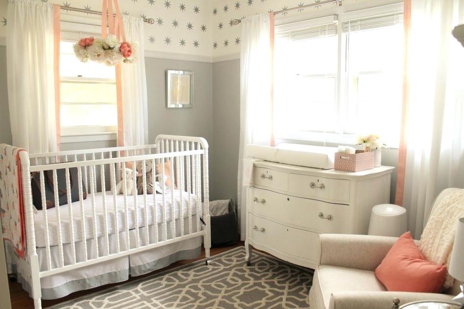 Baby Girl Nursery Wallpaper - Modern Baby Girl Nursery , HD Wallpaper & Backgrounds